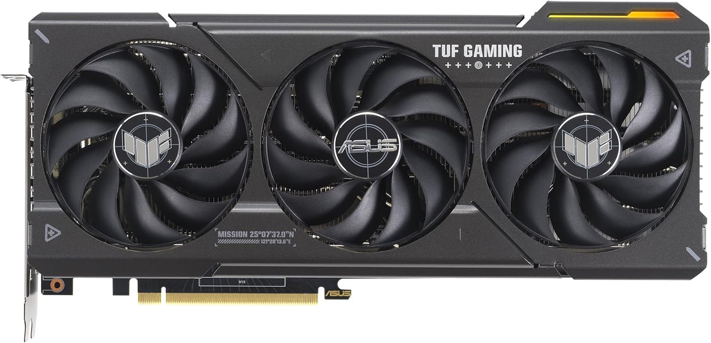ASUS TUF Gaming GeForce RTX ™ 5070 12GB GDDR7 OC Edition Gaming Graphics Card (PCIe® 5.0, HDMI®/DP 2.1, 3.125-slot, Military-Grade Components, Protective PCB Coating, axial-tech Fans)